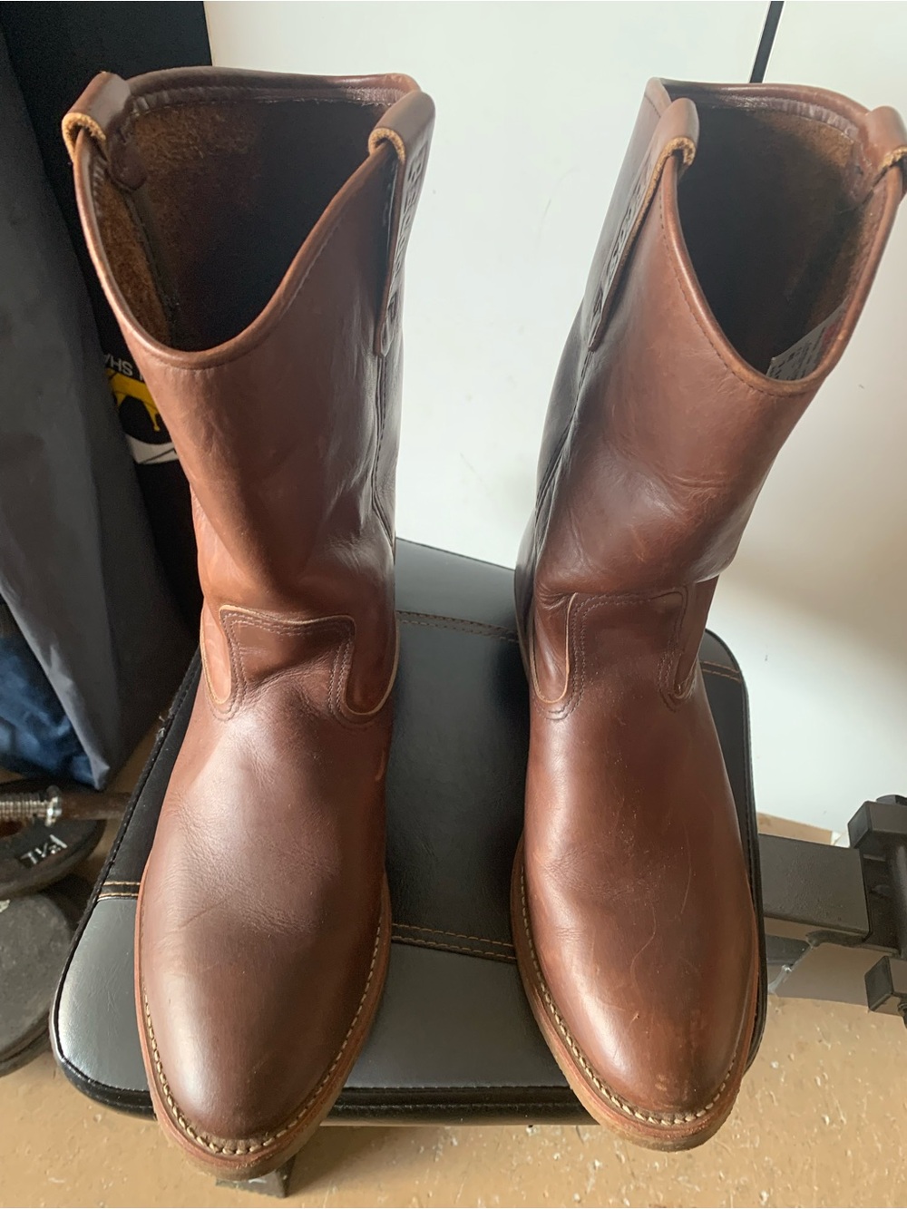 Red Wing Shoes Brown Leather Pull-On Boots